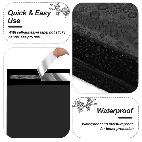 JinRuiKJ Thank You Poly Mailers 10x13 Inch, 25 PCS, Black - color: Black, size: 10*13inch 25pcs