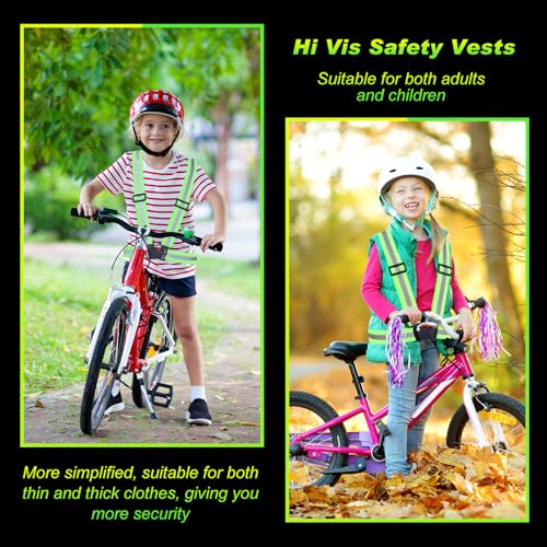 Hercicy Reflective Vest High Visibility Safety Vests Bulk - color: Green