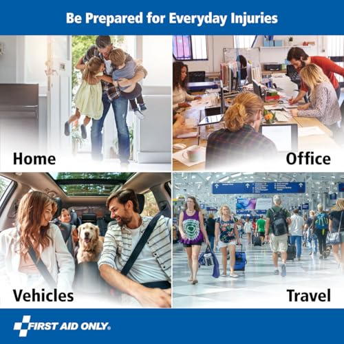 First Aid Only 313 Piece Home & Go Emergency First Aid Kit (91081) - size: 313 pieces
