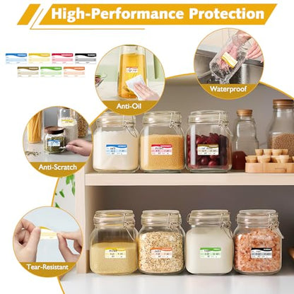 1008 Pcs 1" X 2" Day of The Week Labels, Removable & Writable Food Stickers in English/Español/Français for Restaurant Kitchen Containers and Inventory Management - color: Rectangle Sheet Labels