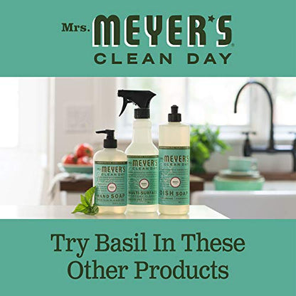 Mrs. MEYER'S CLEAN DAY Multi-Surface Everyday Concentrate, Basil Scent, 32 Fl Oz Bottle (Pack of 6) - size: 32 Fl Oz (Pack of 6)