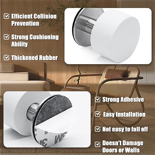 White Door Stops, 1 Pack