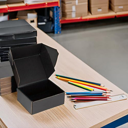 8x6x3 Black Shipping Boxes for Small Business, Packing, 25 Pack - color: Black, size: 8x6x3 inch