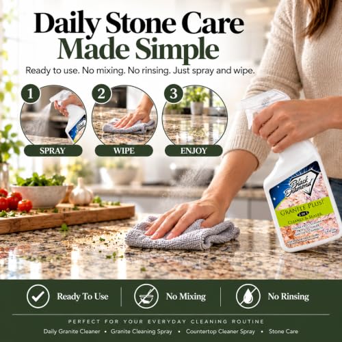 Granite Plus 2-in-1 Cleaner & Sealer for Granite & Quartz Counters, 32 oz - size: 32 Fl Oz (Pack of 1)