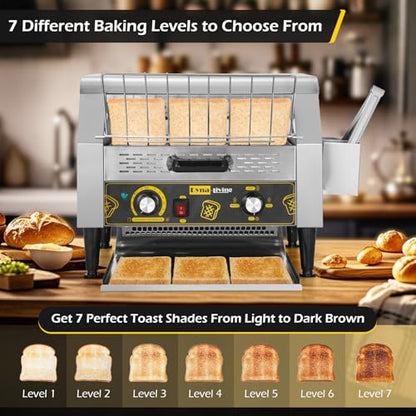 Dyna-Living Commercial Toaster 450 PCS/H Conveyor Toaster for Restaurant