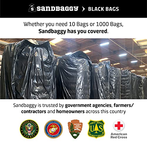 Sandbaggy Black Pallet Covers | Made in USA | Tarp Fits Large Pallets Up to 55" x 55" x 75" | Built w/ 1 Year UV Protection | Heavy Duty 3 Mil Thick Plastic (Pack of 250, 3 Mil Thick) - size: 3 Mil Thick