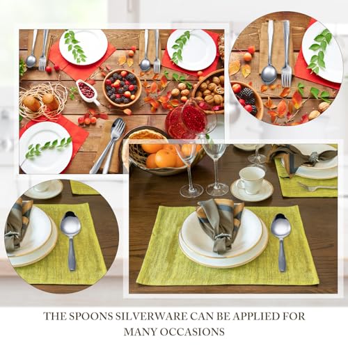 Nuogo 100 Pieces Forks and Spoons Silverware Set Stainless Steel Dinner