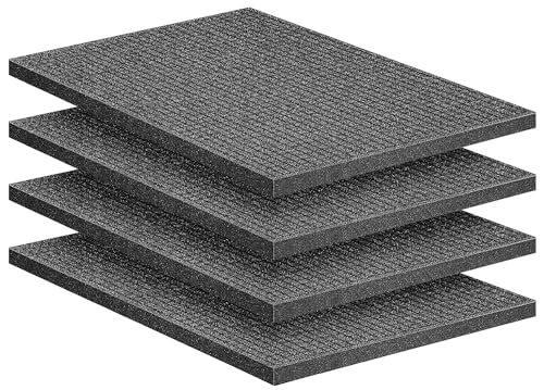 4 Pcs Pick Apart Foam Inserts, 16"x12"x1" Pick and Pluck Foam Sheets - color: 4 Pcs- 16x12x1inch