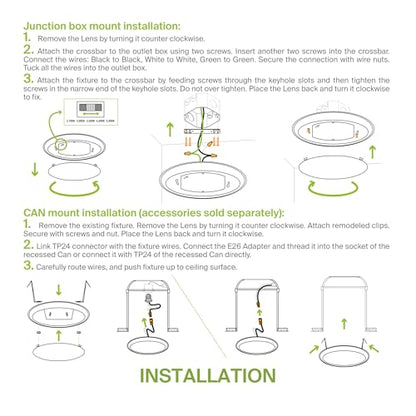 ASD 1 Pack Black LED Disk Lights 4 Inch, 5CCT Flush Mount Ceiling Light - color: Black, size: 1 Pack
