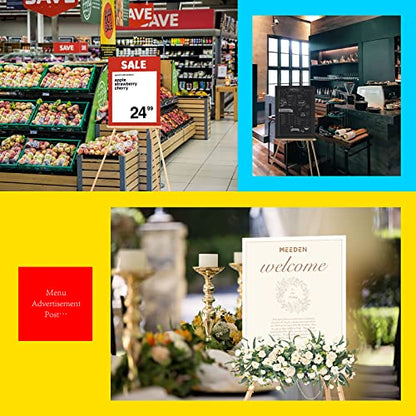 MEEDEN Wood Easel Stand for Display: Wooden Welcome Tripod Stand for Sign - color: Natural