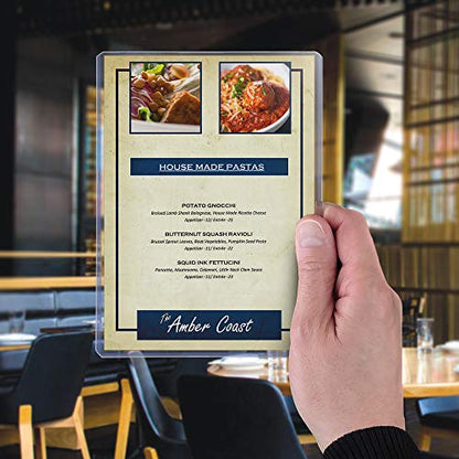 StoreSMART - Rigid Plastic Menu - 5" x 7" - 300-Pack - HPP5X7-MENU-300 - size: 300-Pack