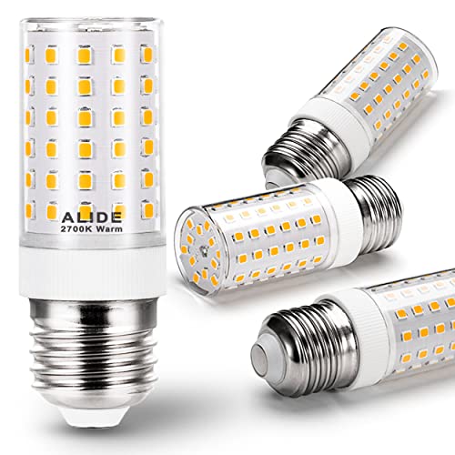 ALIDE E26 100 Watt Equivalent LED Candelabra Corn Bulbs,2700K Warm