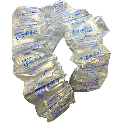 Bubblefast! Brand Pre-Filled Cushioning Air Pillows 4'' x 8'', Clear, from Storopack, Pack of 175