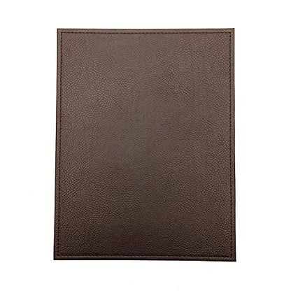 Menu Holders Made of Premium Faux Leather - Single Panel (10-Pack) Menu Covers Single Page (Brown, 8.5" x 11") - color: Brown, size: 8.5" x 11"