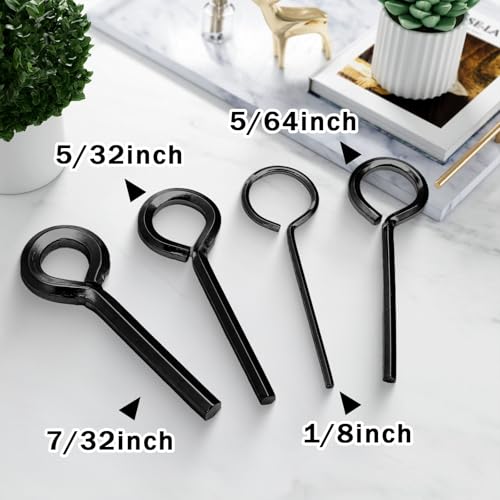 1/8 inch Hex Dogging Key, Black, 12 Pcs - color: Black, size: 1/8