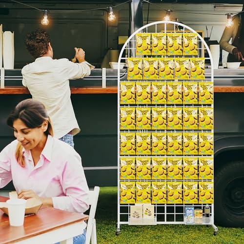 VGMiu Grid Wall Panel 2.6' x 5.8' FT Metal Grid Display Stand 1PCS White - color: White, size: 5.8 ft