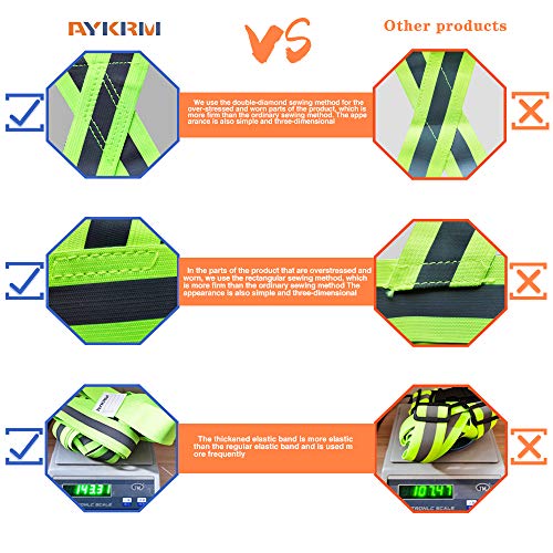AYKRM 9 color High Visibility Reflective Vest Running Gear High Vis Adjustable Safety Vest - color: Pink