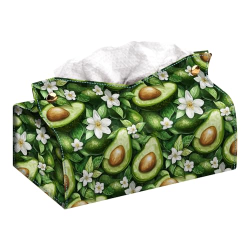 Rectangular Tissue Box Cover, Leather Tissue Box Holder, Facial Paper Organizer Dispenser, Modern Home Decoration for Bathroom, Home, Car, Nightstand, Office Desk - color: I, size: Large