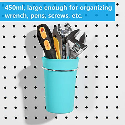 FRIMOONY Pegboard Hooks, with Bins, Peg Locks, for Organizing Various Tools, 204 PCS, 80 of Which are Locks - style: 204PCS