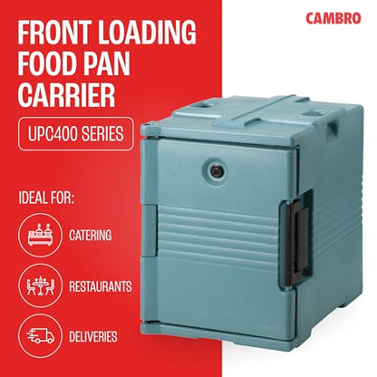 Cambro Insulated Food Pan Carrier - Hotbox for Catering & Transport - UPC400 Series (Slate Blue) - color: Slate Blue