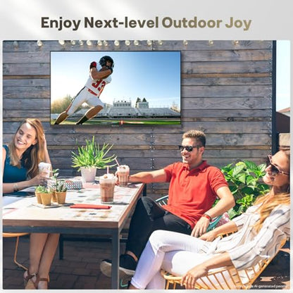 SYLVOX Outdoor TV, 55 inch Full Sun TV 2000 nits, Ultra-Narrow Bezel - size: 55-inch, style: Frameless Pro