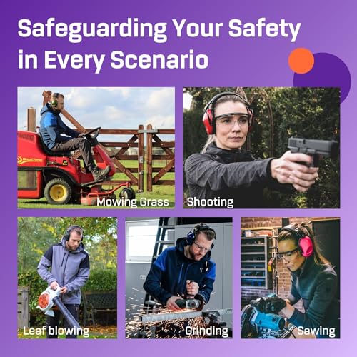Kids Noise Canceling Headphones - 31 dB (2K Hz) - Ear Protection Earmuffs - color: Marine Blue [2-pack]