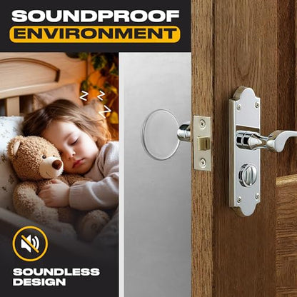 ProStoppr® Door Stoppers - X Large 5" (3 Pack) - Strong Adhesive Backing - color: Clear, size: X-Large 5"