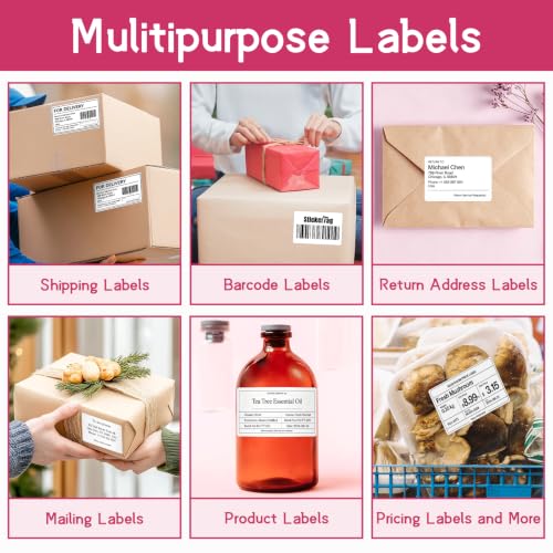 12 Rolls 3" x 2" Direct Thermal Shipping Labels for Small Business Supplies - size: 3" x 2" - 12 Rolls