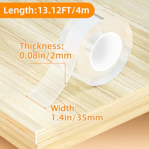 CHENYA Clear Edge Protector Strip for Baby Proofing,1.4 in x 13.12 FT - size: 1.4in x 13.12FT
