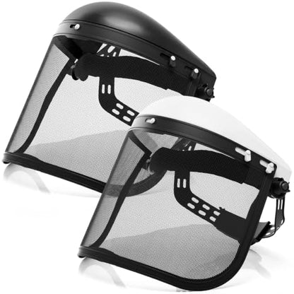 Sabary Safety Face Shield with Mesh Visor for Men, Black,White - color: Black,white