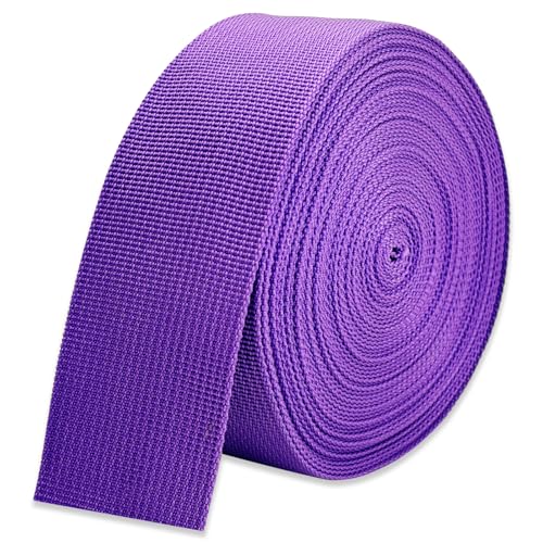 2" Purple Wide Webbing Straps 12yd for Lawn Chair,Bag &Sewing - color: Purple 18