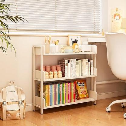 OSCHF Wide Open Shelf Bookcase, 3-Tier, Warm White - color: White, size: 3-Tier