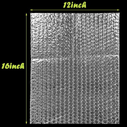 EPHECH 50PCS Clear Bubble Out Bag, 12" x 16" Large Bubble Pouches Bags - size: 12" x16"-50PCS