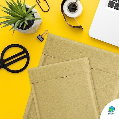Kraft Bubble Mailers 6 x 9 Inch Natural Brown, Padded Envelopes Self Seal, Pack of 350, Bubble Lined Kraft Paper Mailing Envelopes for Shipping - color: Brown, size: 6" x 9" / 350 Pack