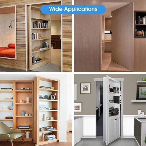 Pivot Hinge, Pivot Door Hardware for Hidden Door Bookcase - color: L Shape
