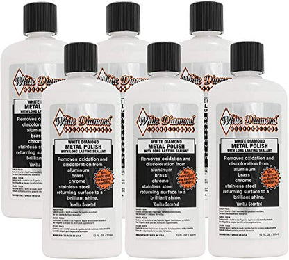 Schultz Laboratories Metal Polish - Perfect for Stainless Steel, Brass, Aluminum, Chrome, Gold, Silver - Multi-Purpose Cleaner, Sealant, Rust Remover/Preventer for Cars, Jewelry, Boats & More - 6 Pack - size: 12 Fl Oz (Pack of 6)