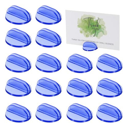 PATIKIL Mini Card Stands (2mm /0.08" Deep Blue) (25Pcs) Plastic Round Place - color: Deep Blue