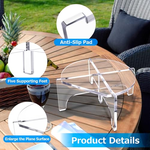 Acrylic Beverage Dispenser Stand Only, Fit Max 8.7 Inch Glass Drink Dispenser and Water Jug Holder, Plant Stand, Cake Display Stand for Parties and Catering Events - size: Length 8.7in, Thickness 5mm