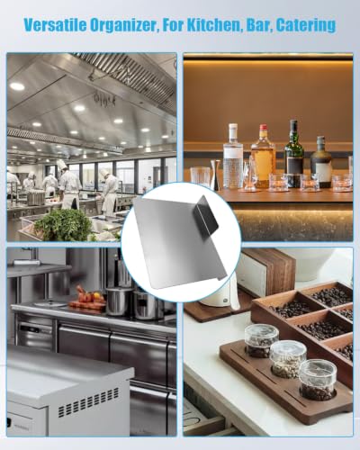 Stainless Steel Commercial Ice Bin Partition, Fridge Organizer Insert