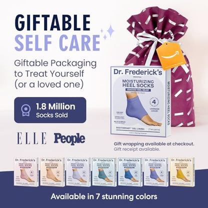 Dr. Frederick's Original Fuzzy Heel Socks (Lavender Luxury) - color: Lavender Luxury