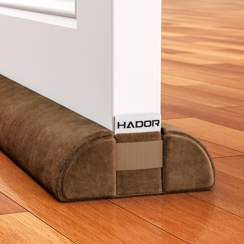 HADOR Door Draft Stopper for Bottom of Door, Adjustable 36 Inch, Brown - color: Brown, size: 1 Pack-36 Inch