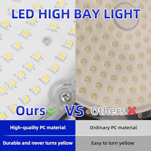 hykolity UFO LED High Bay Light, 200W, 26000LM, 5000K Daylight, 130LM/W - size: 200W