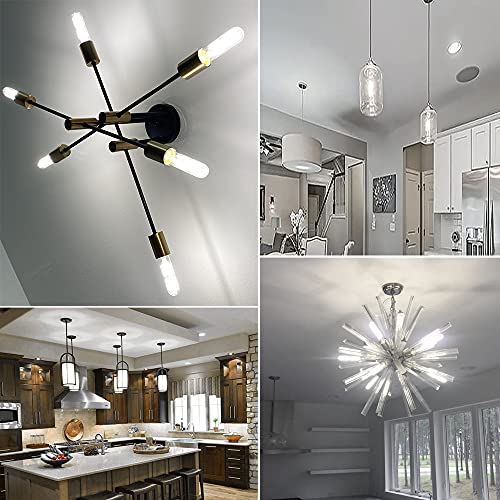 T10 Led Bulb, 8W Dimmable Led Tubular Bulbs, 75-100 Watt Equivalent,4000K Daylight, 850lm, Clear Glass, E26 Base Lamp Bulb, for Cabinet Display Cabinet etc,No Flicker,3 Pack. - color: 8w=80w-4000k-3p