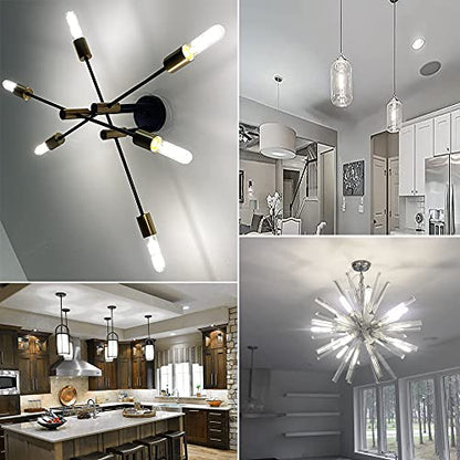 T10 Led Bulb, 8W Dimmable Led Tubular Bulbs, 75-100 Watt Equivalent,4000K Daylight, 850lm, Clear Glass, E26 Base Lamp Bulb, for Cabinet Display Cabinet etc,No Flicker,3 Pack. - color: 8w=80w-4000k-3p