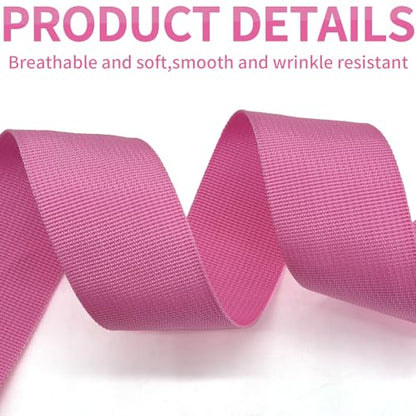 2" Deep Pink Wide Webbing Straps 12yd for Lawn Chair,Bag &Sewing - color: Deep Pink 30