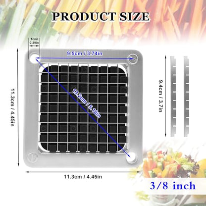 Replacement Chopper 3/8" Blade, Commercial Vegetable Chopper Dicer - color: 3/8‘’ blade
