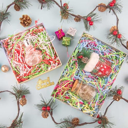 Caleihd Crinkle Cut Paper Shred Filler Gift Cushion Streamer 4 Mix Color - color: Festival Blend