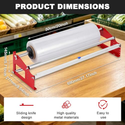 23.6 inch Table Stretch Film Dispenser Wrapping Machine