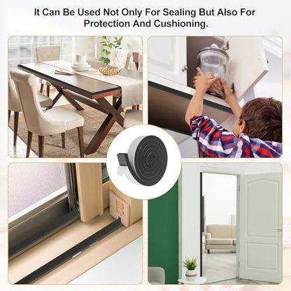 uxcell Weather Stripping Door Seal, 1-9/16" x 1-3/16" (1 Roll, 6.5Ft) - size: 1-9/16" x 1-3/16" (6.5 Ft)