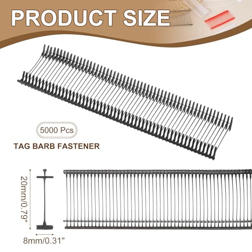 uxcell 5000Pcs Standard Tagging Barb Fasteners 20mm/0.79" Black - color: Black, size: 20mm/0.79"